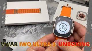 Smartwatch VWAR IWO ULTRA 3 Unboxing 49mm Bússola