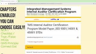 55 QA Model Paper on Integrated Management System in just 19 Minutes | 100th Video Special on ISO