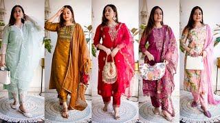 Amazon Partywear Kurta Set with Dupatta Haul | Latest Designer Kurta Sets | Mahima Giri