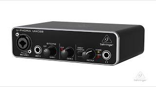 U-PHORIA UMC22 Audiophile 2x2 USB Audio Interface with XENYX Mic Preamplifier