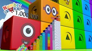 Looking for Numberblocks Step Squad 777 to 12,000 to 12,000,000 BIGGEST Learn to Count Big Numbers