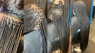 HOW TO: SMALL TRIANGLE KNOTLESS BRAIDS (BEGINNER FRIENDLY)