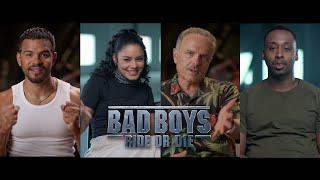 BAD BOYS RIDE OR DIE interviews Jacob Scipio, Vanessa Hudgens, Joe Pantoliano, "Reggie", cast & crew