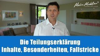 Die Teilungserklärung | Mein Makler Immobilienwissen