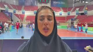 ISLAMIC SOLIDARITY GAMES 2022; Mahsa Kadkhoda interviewed after victory against Azarbaiyjan