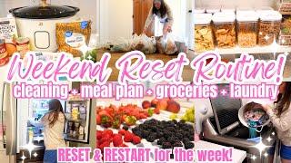 Whole House Weekly Reset Routine 2024! Get It All Done Cleaning + Meal Plan + Pantry Organization!