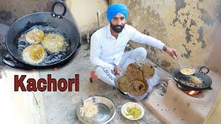 Kachori recipe punjab village food allo Kachori stuffed recipe