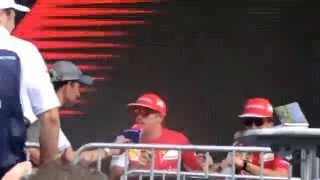 Austrian GP - Kimi Räikkönen interview at signing session