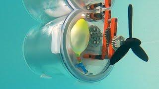 Building a Lego-powered Submarine 3.0 - balloon and compressor