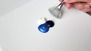 How to paint Snowball Easily / Acrylic Painting for Beginners