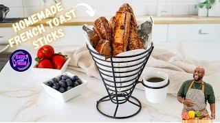 Easy Homemade French Toast Sticks with Cinnamon Sugar