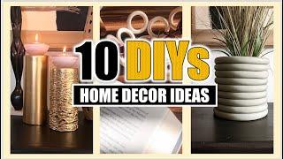 10 DIY Ideas para Decorar Tu HOGAR (fáciles y económicas )