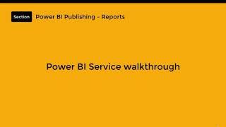 Power BI Service Walkthrough tutorial for beginners