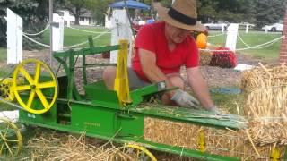 Miniature Hay Baler, with Mr. Gene