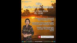 Rilis Berita Resmi Statistik Indikator Strategis Provinsi Bali 6 Mei 2024