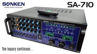 Sonken SA-710 Karaoke Mixing Amplifier - 700 Watts (RMS) Bluetooth + Optical Inputs