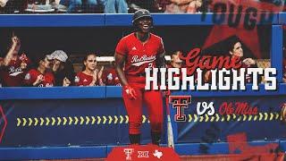 Texas Tech Softball vs. Ole Miss: Game Highlights - WCWS | 2025