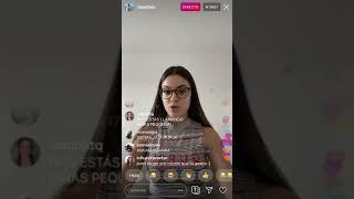 Lucía Bellido insultando a sus fans en su directo de instagram