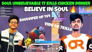 SOULVIPER OP 1V4 | SOUL OP 18KILLS CHICKEN DINNER | SOUL OP PERFORMANCE IN SCRIMS | SOULVIPER OP