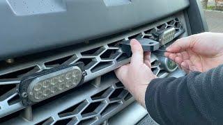 How to fit spotlight/strobe brackets - Land Rover Freelander 2 / LR2