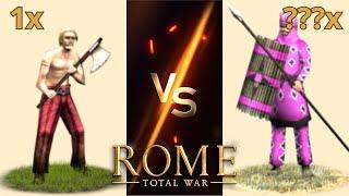 How Many Eastern Infantries Are Needed to Beat 1 Chosen Axemen in OG Rome: Total War