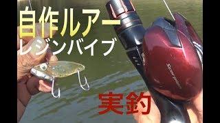 自作ルアーでバス釣り 秋|レジンバイブ実釣|樹脂ルアー自作|シマノリール スコーピオンMGL|シマノロッド ゾディアス166ML|釣りひろ坊Hirobou Fishing|