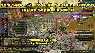 DomenicoWacco - Yeni Server Zero'da İlk Savaşına Giriyor! Taş Ve Sopalarla PK :D | Knight Online