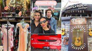 antique stores, thrifting, vintage cars, and cool guitars ️ |  miami vlog