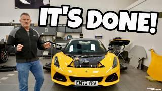 Lotus Emira REPAIR WALKAROUND at LOTUS WORKSHOP! (...and Another Fault)