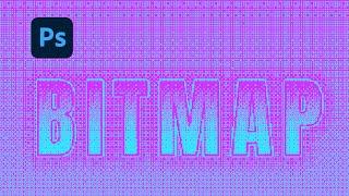 Photoshop Tutorial How to Make Bitmap Text Effect | Photoshop Tutorial For Beginners