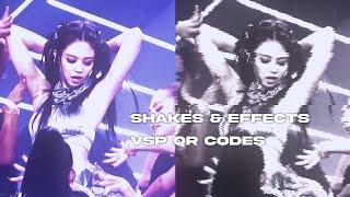 SHAKES & EFFECTS CODES FOR VSP || video star QR codes