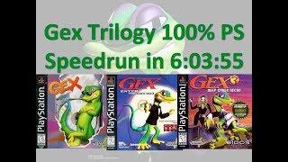 Gex Trilogy 6:03:55 100% PS Speedrun [WR]