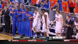 Florida's Michael Frazier Dunk vs Missouri