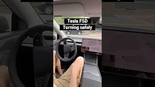 Tesla FSD Puts Safety First, Always #tesla #teslafsd #fsd