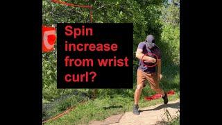 Does wrist curl increase spin - tech disc tests disc golf