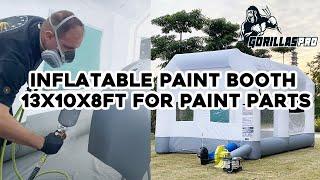 GORILLASPRO Inflatable Paint Booth 13x10x8Ft For Paint Parts