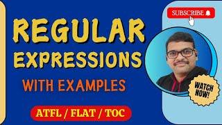 REGULAR EXPRESSIONS IN AUTOMATA THEORY || REGULAR EXPRESSION WITH EXAMPLE || TOC