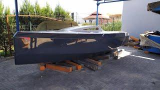 Plywood yacht for self-construction, complete process of assembling the boat hull in 30 min DIY boat