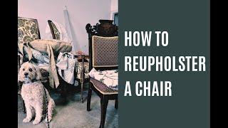 CHAIR TRANSFORMATION: WATCH HOW TO REUPHOLSTER LIKE A PRO