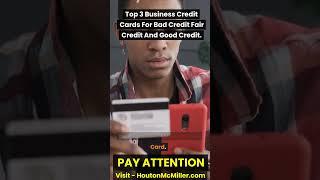 Bad Credit No Problem! 3 Game Changing Business Credit Cards for $25K #shorts #creditcards #credit