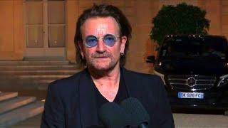 Macron reçoit Bono pour parler Afrique et développement