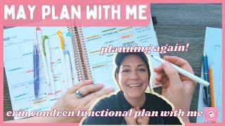 erin condren plan with me // MAY SETUP // functional planning