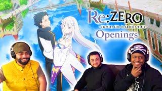 A Rollercoaster of Feels! First Time Reacting To Re-Zero Openings 1-4