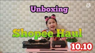 Unboxing shopee haul 10.10