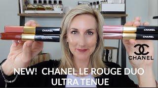 NEW!  CHANEL 2020 | LE ROUGE DUO ULTRA TENUE | 4 SHADES | PLUS SWATCHES OF ALL THE NEW ONES!