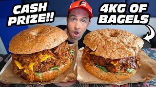 4KG BAGEL CHALLENGE IN POLAND | 200 PLN CASH PRIZE | HARDEST FOOD CHALLENGE EVER!!