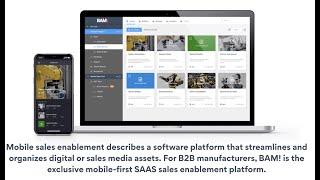 BAM! Mobile Sales Tool - Your Android or iPad Sales Enablement App