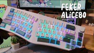 Unboxing my first Alice keeb | An aesthetic keycap makeover {STOCK}