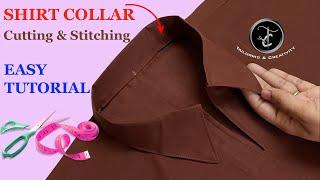 Shirt collar | Collar neck cutting and stitching