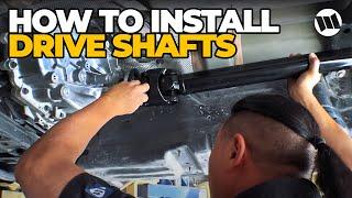 Jeep JL Wrangler Driveshaft Removal and Installation of Heavy Duty Front and Rear 1350 Shafts